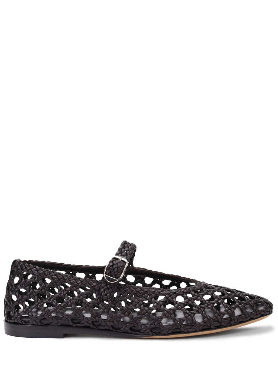 Балетки кожаные