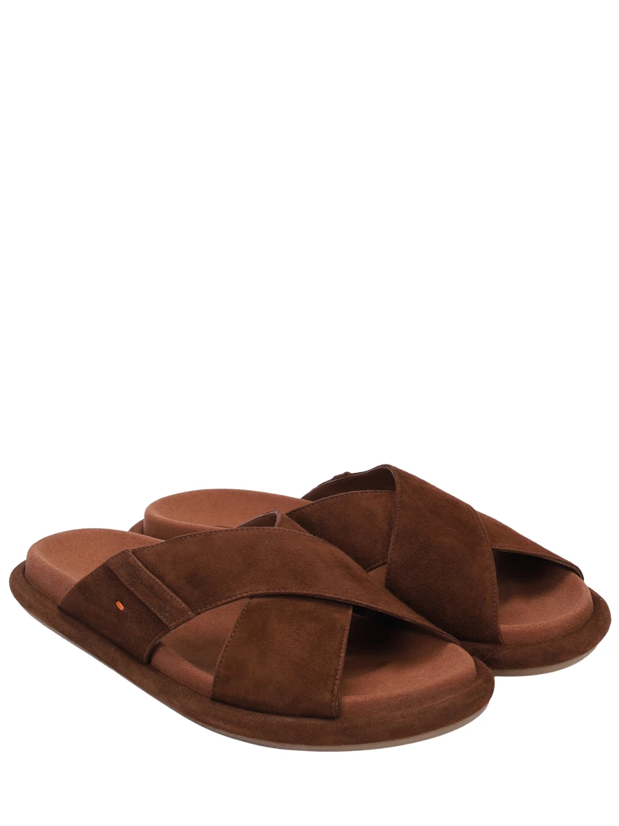 Шлепанцы замшевые