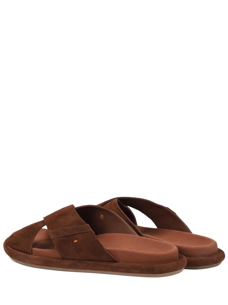 Шлепанцы замшевые