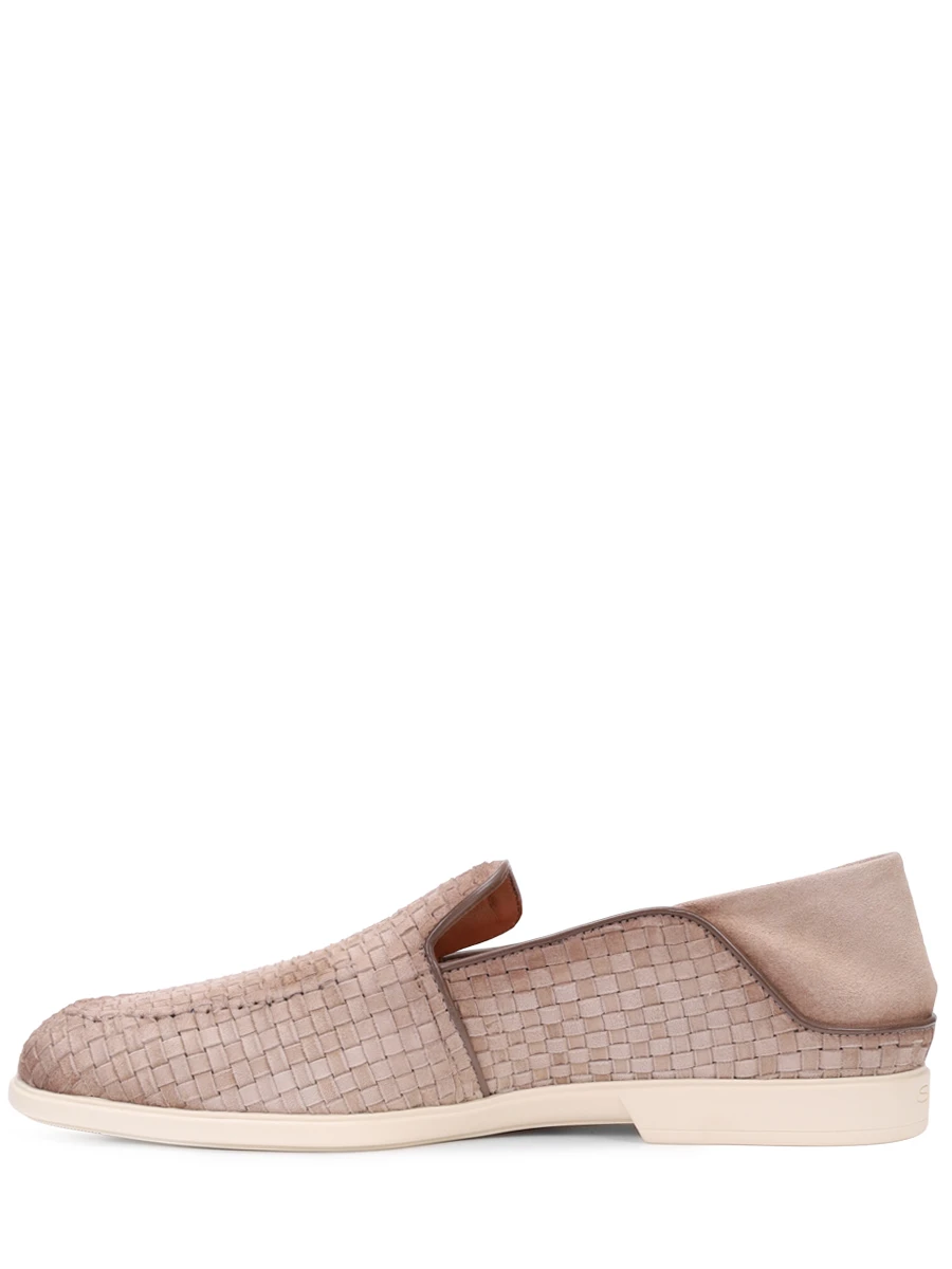 Лоферы замшевые