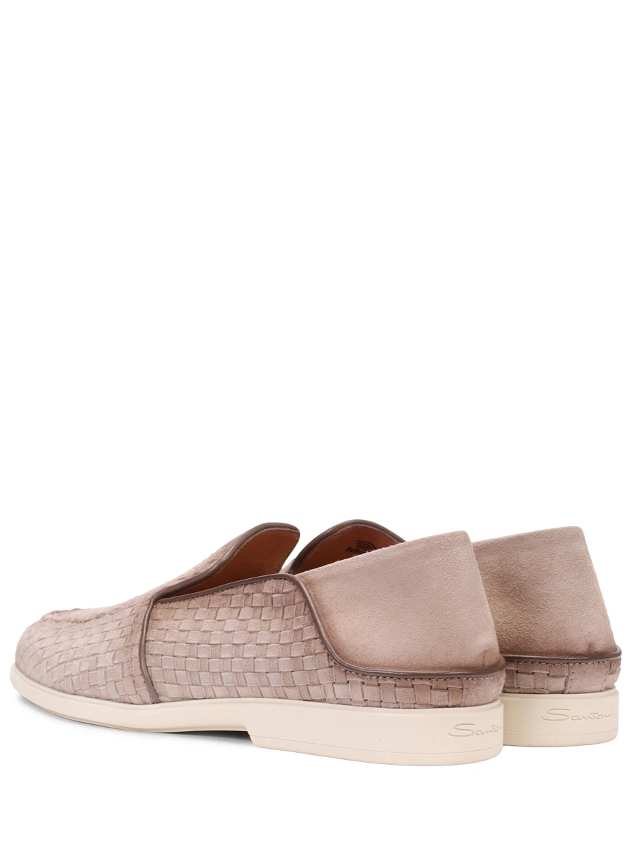 Лоферы замшевые