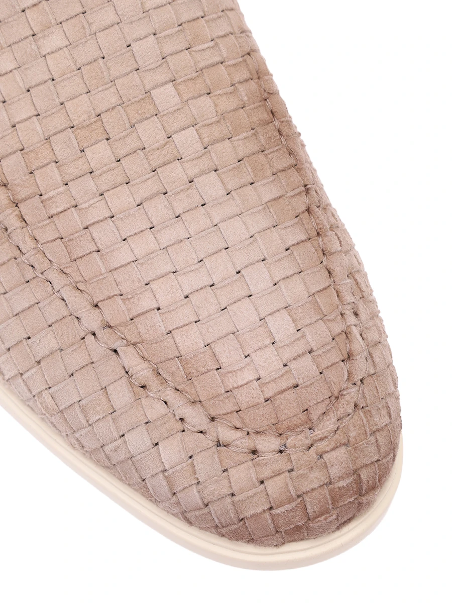 Лоферы замшевые