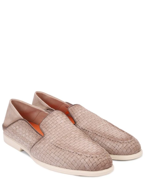 Лоферы замшевые SANTONI