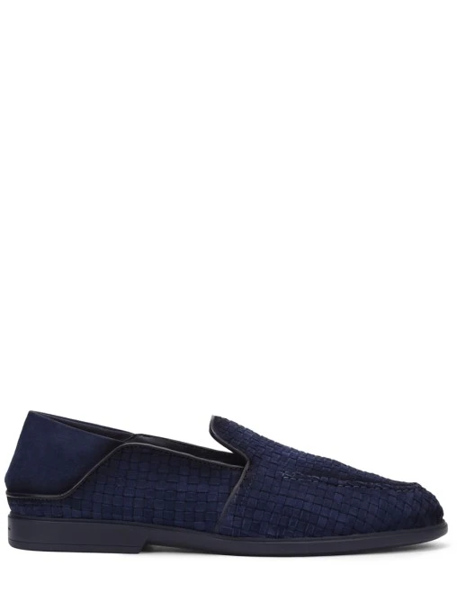 Лоферы замшевые SANTONI