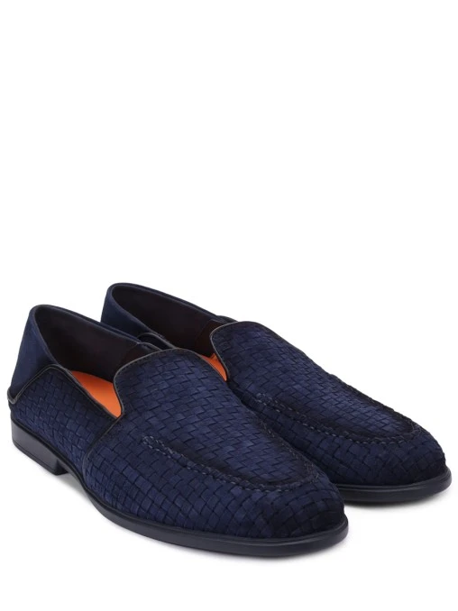 Лоферы замшевые SANTONI