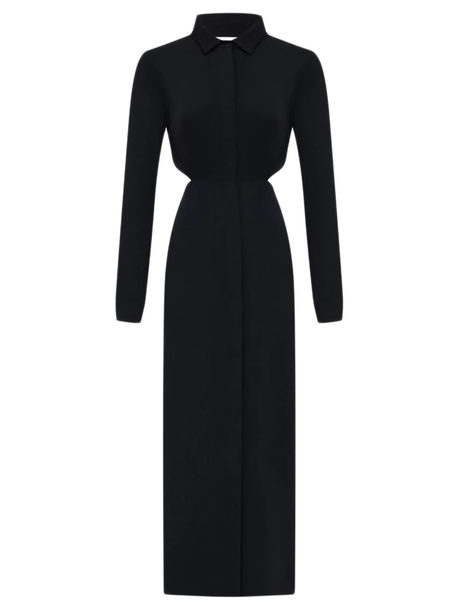 Платье-рубашка с вырезами