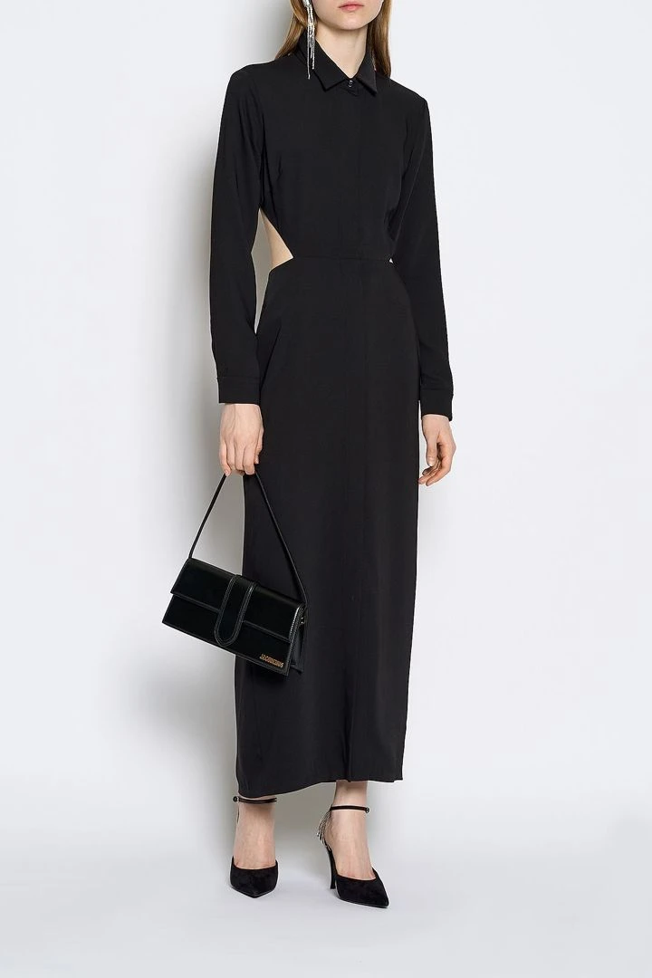 Платье-рубашка с вырезами