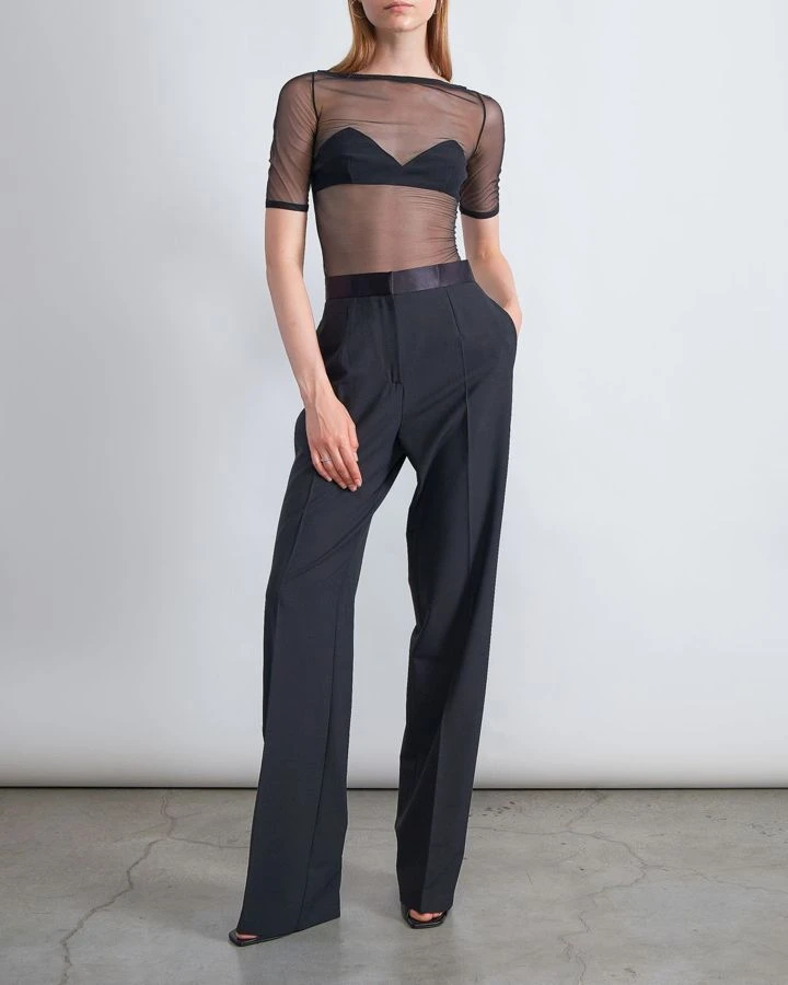 Брюки однотонные