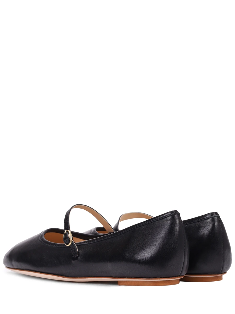 Балетки кожаные