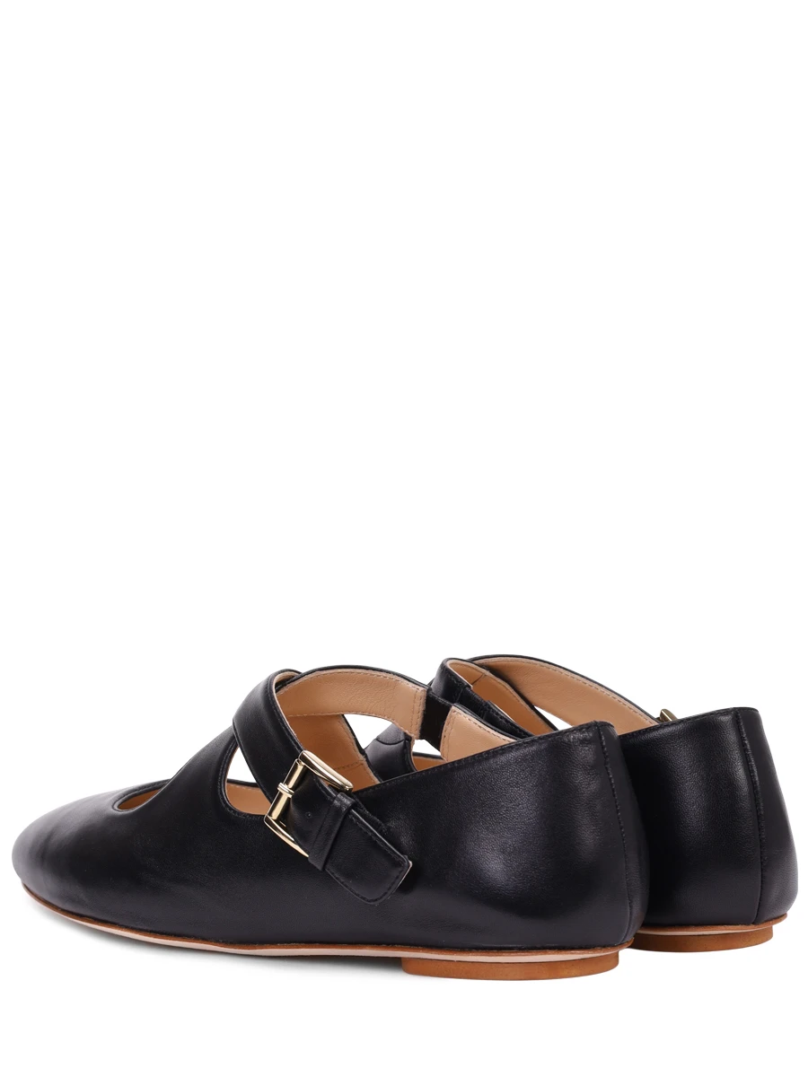 Балетки кожаные