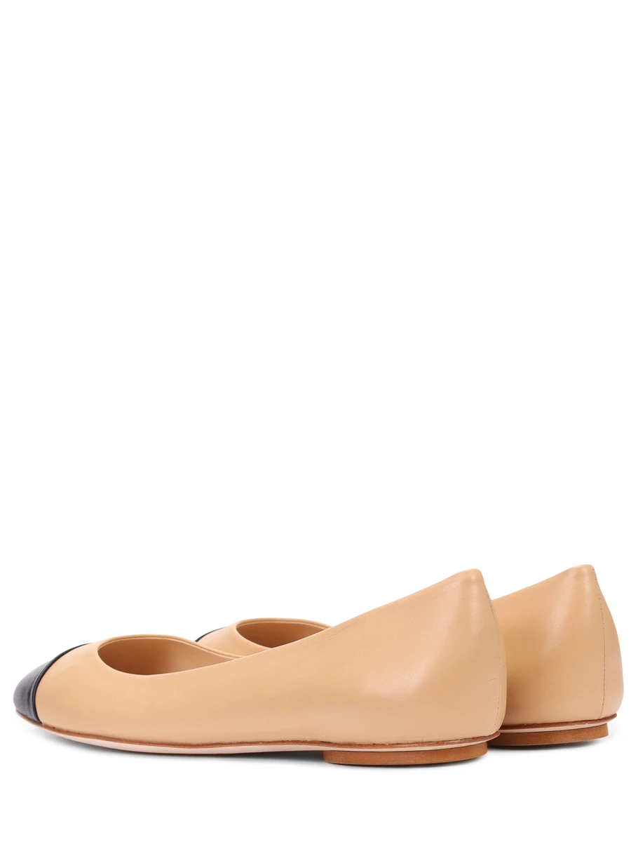 Балетки кожаные