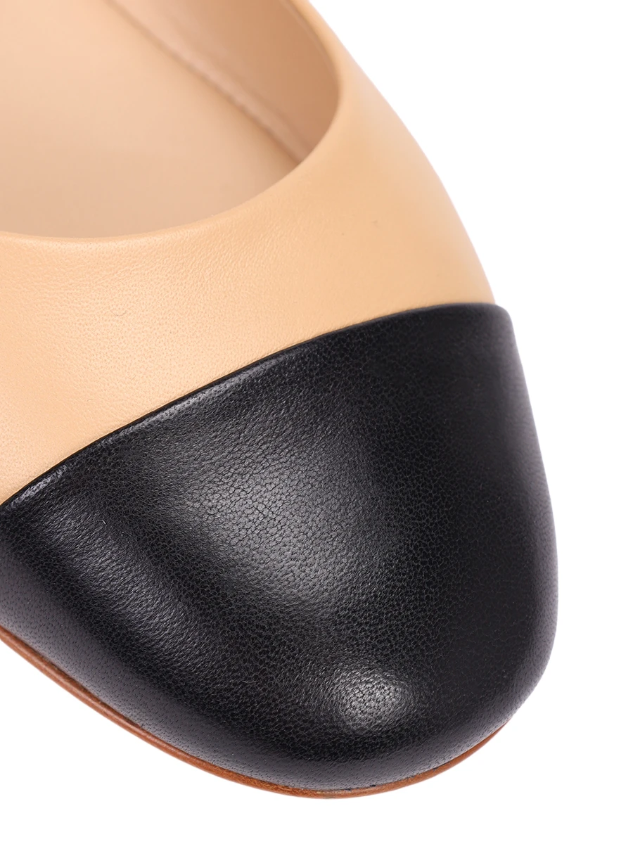 Балетки кожаные