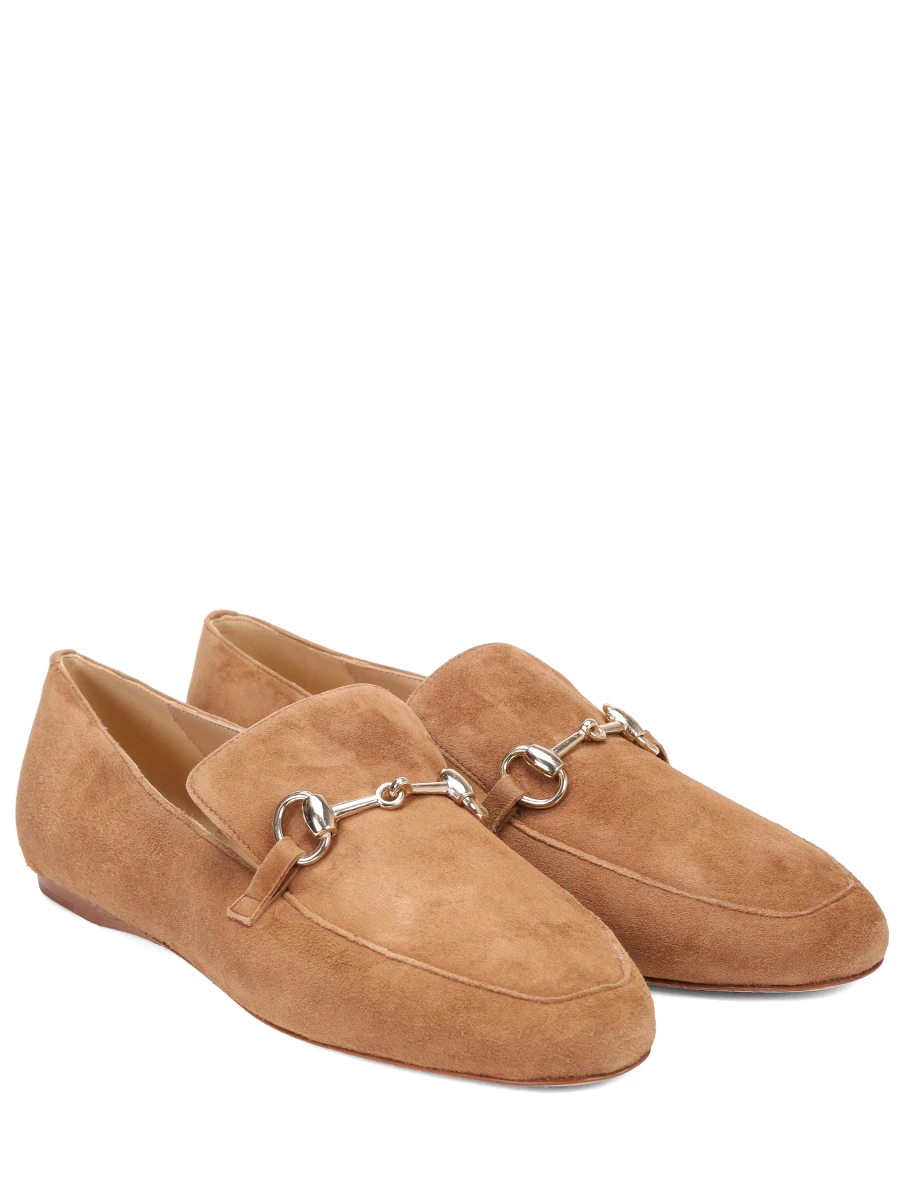 Лоферы замшевые