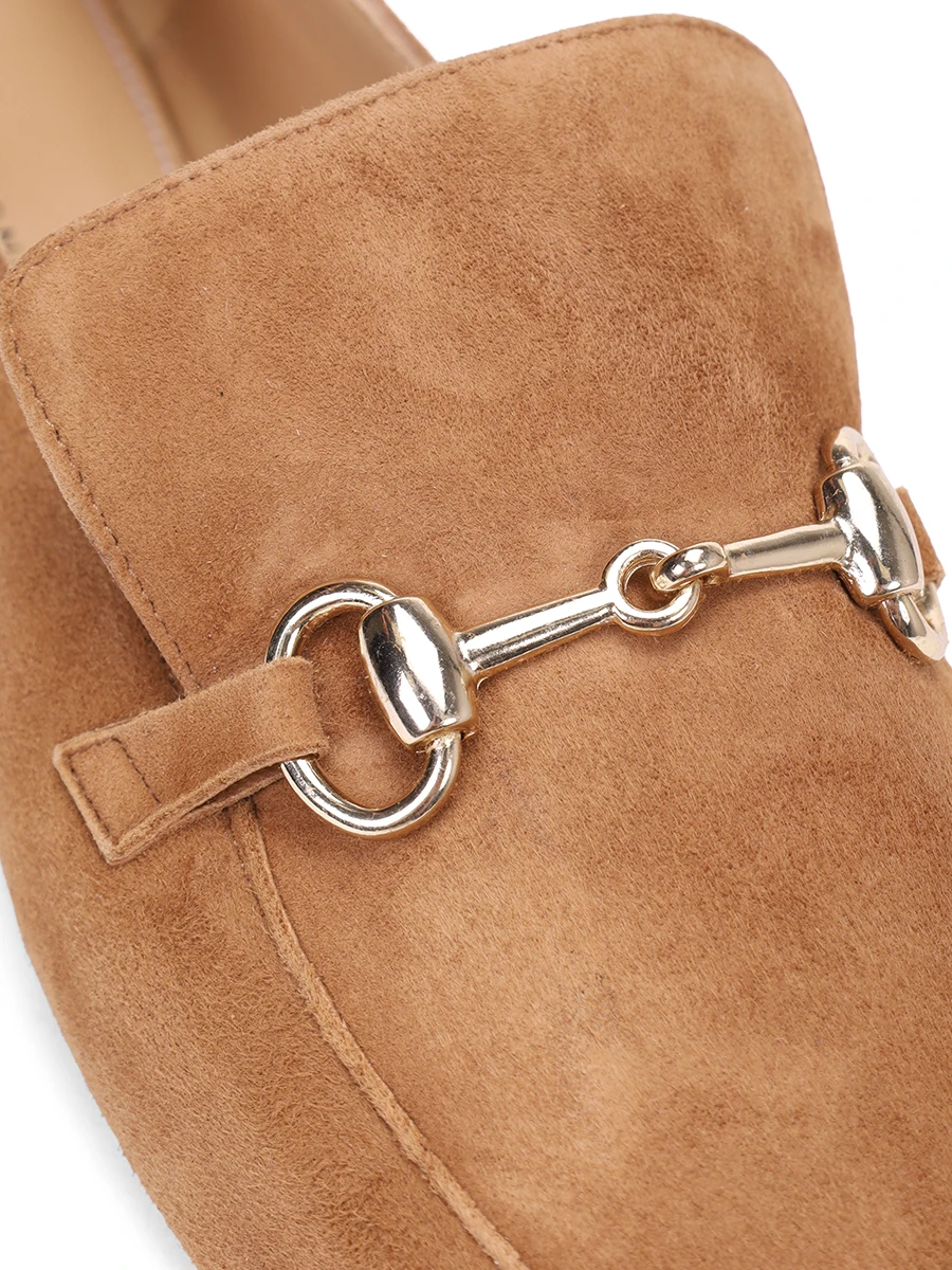 Лоферы замшевые