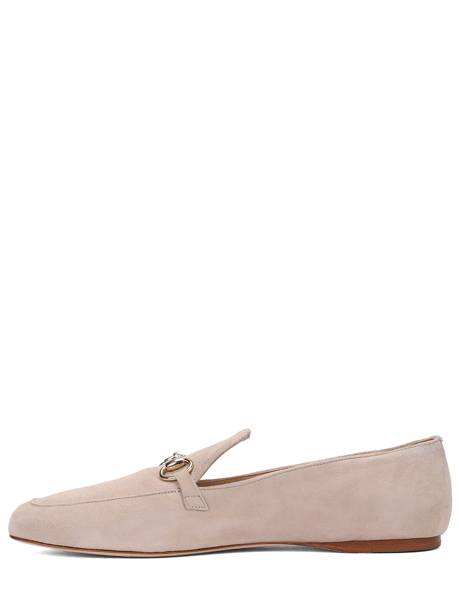 Лоферы замшевые