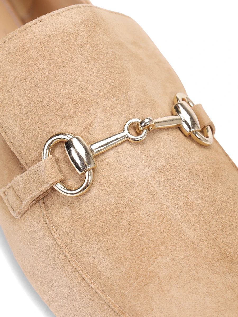 Лоферы замшевые