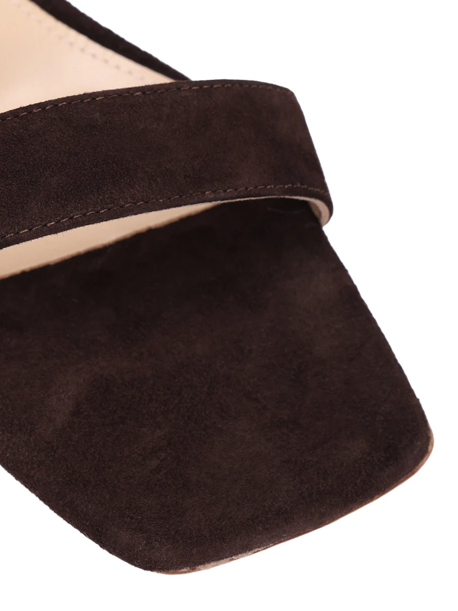 Босоножки замшевые