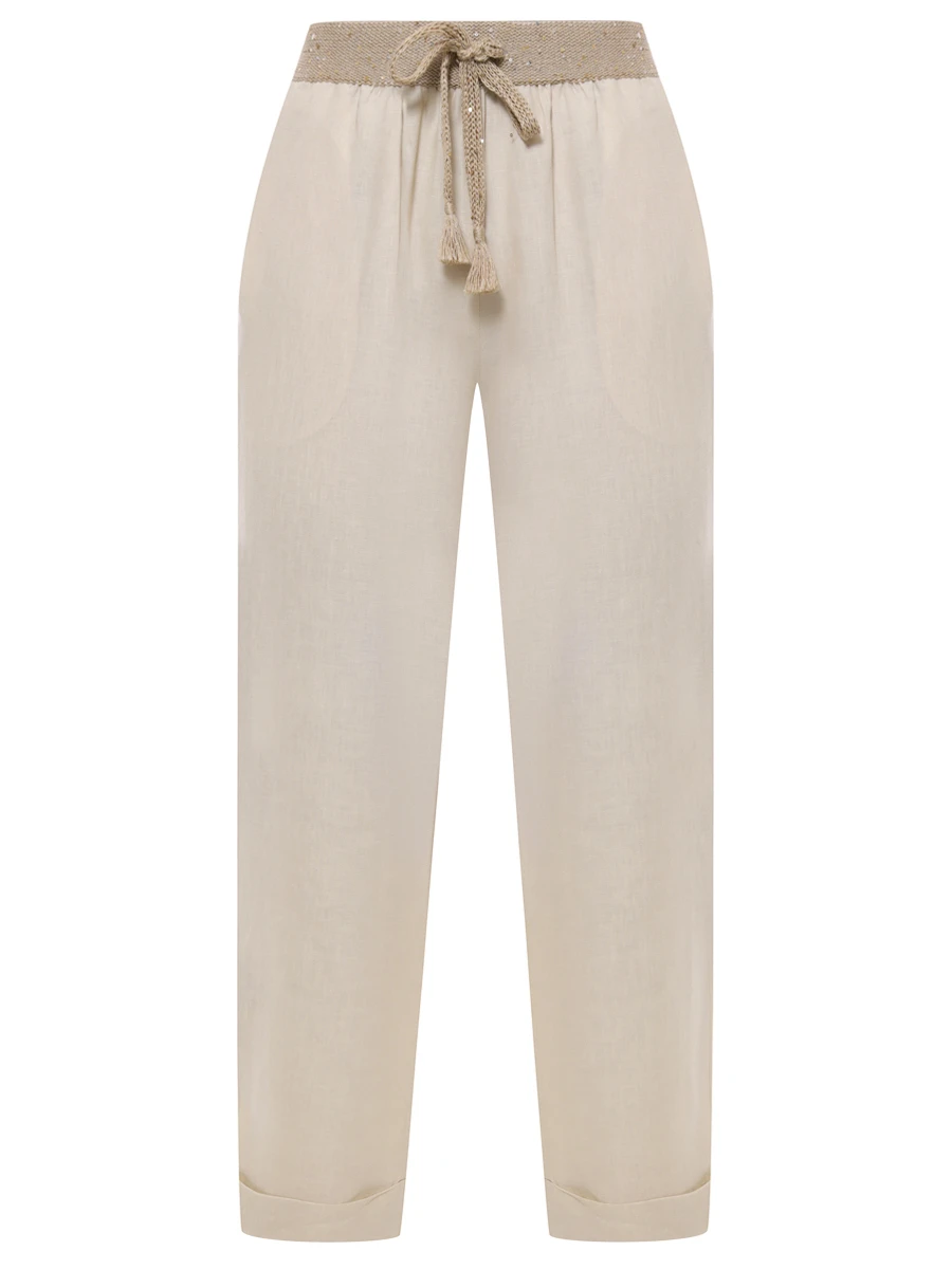 Брюки льняные