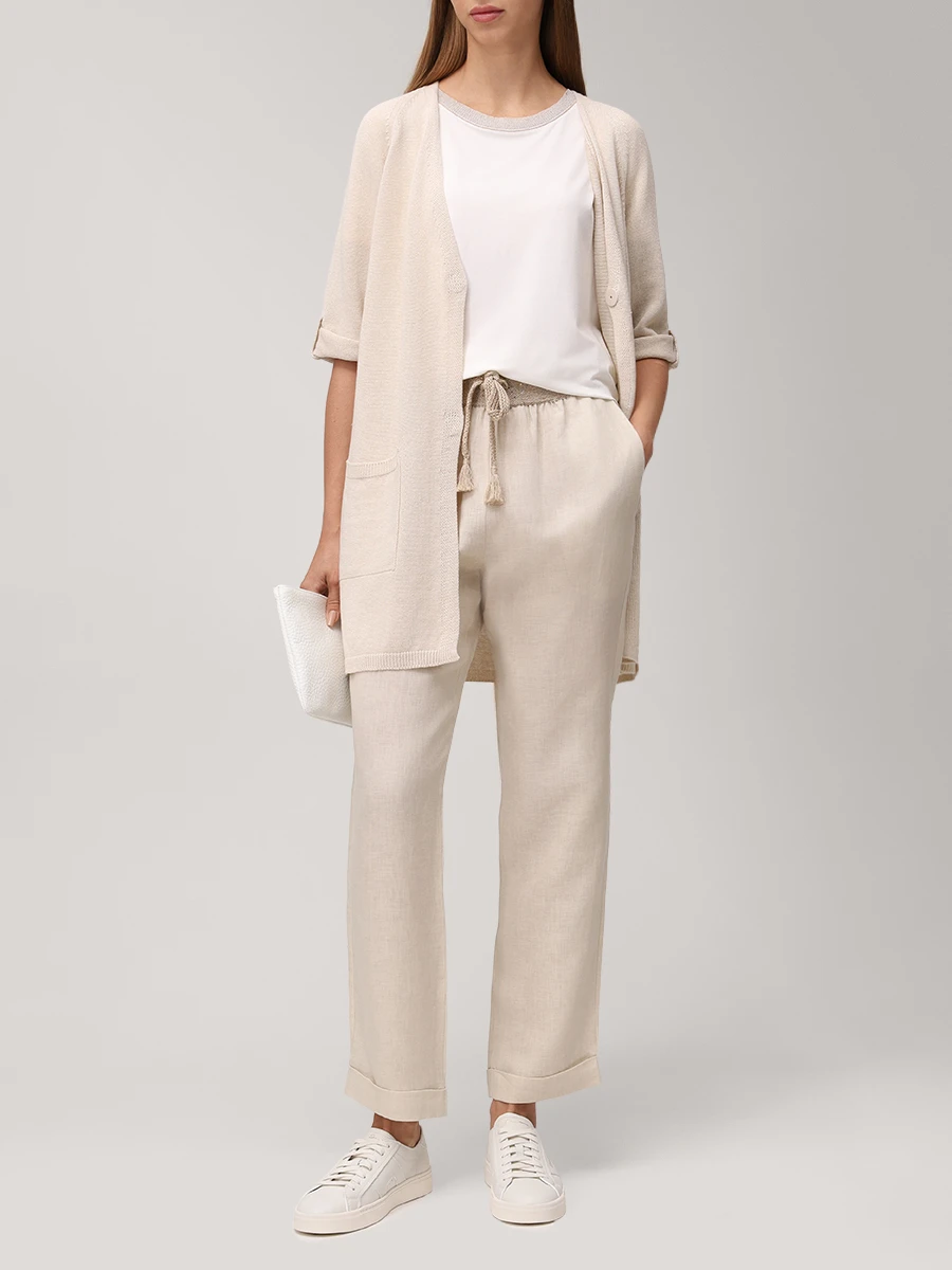 Брюки льняные