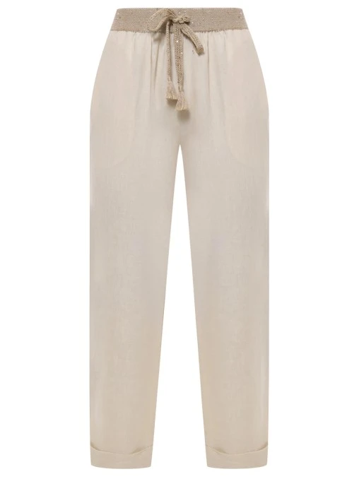 Брюки льняные LE TRICOT PERUGIA