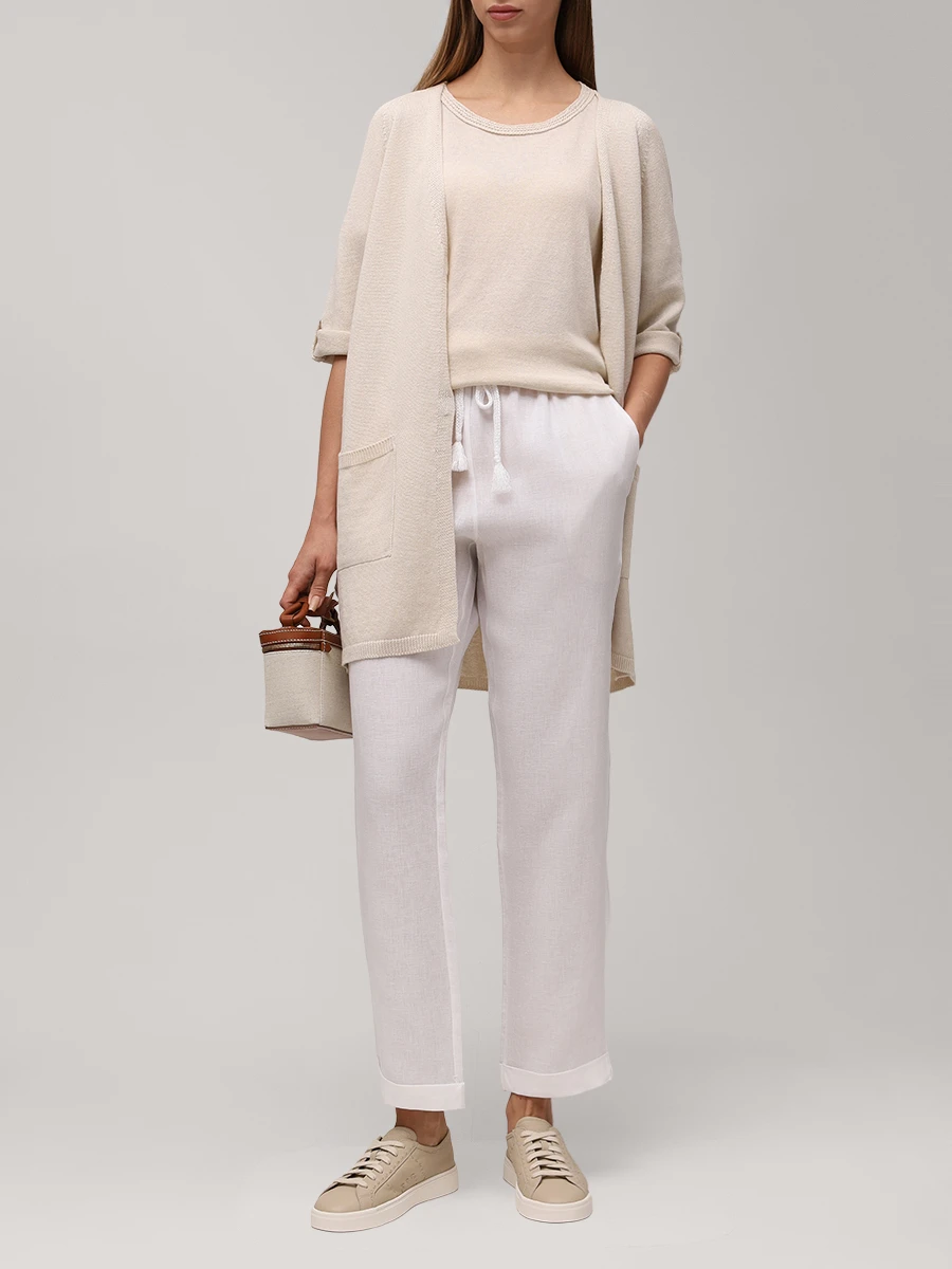 Джемпер изо льна и хлопка