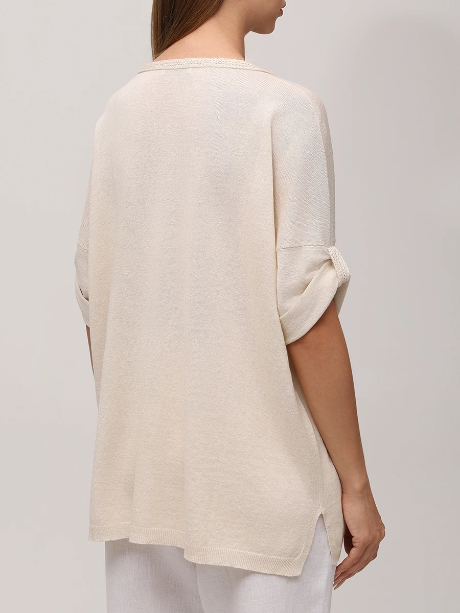 Джемпер изо льна и хлопка