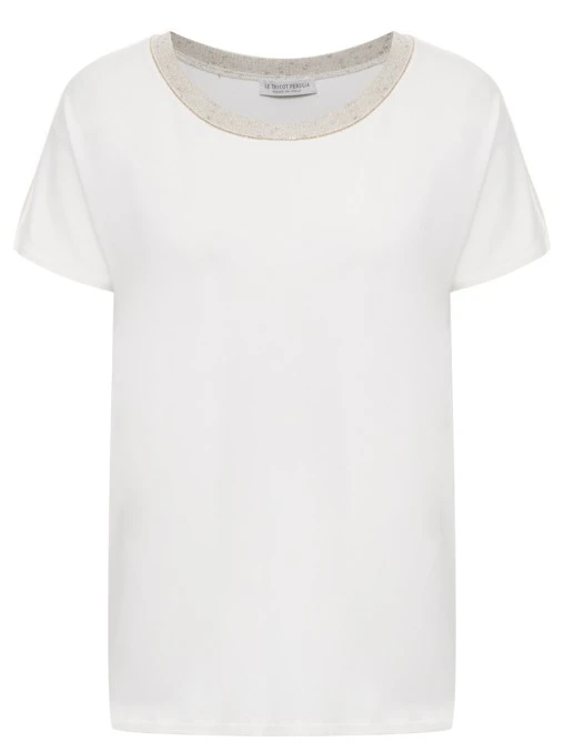 Футболка из вискозы LE TRICOT PERUGIA