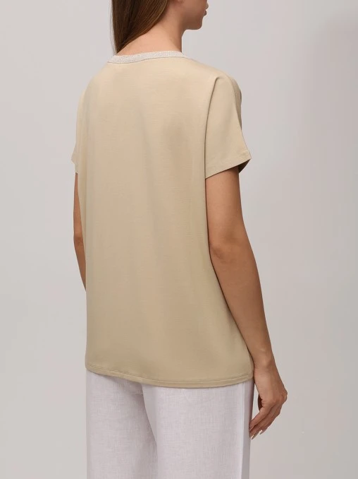Футболка из вискозы LE TRICOT PERUGIA