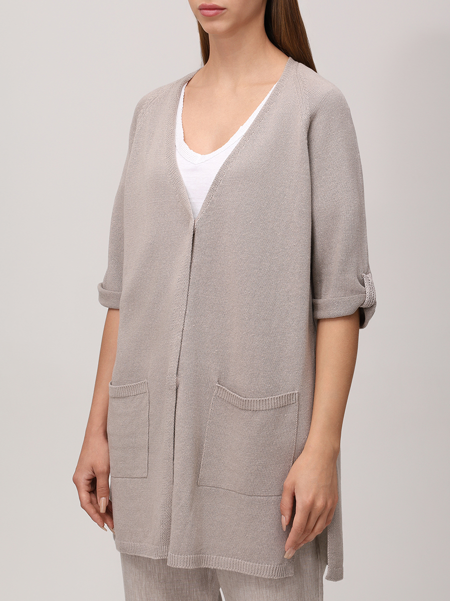 Кардиган изо льна и хлопка