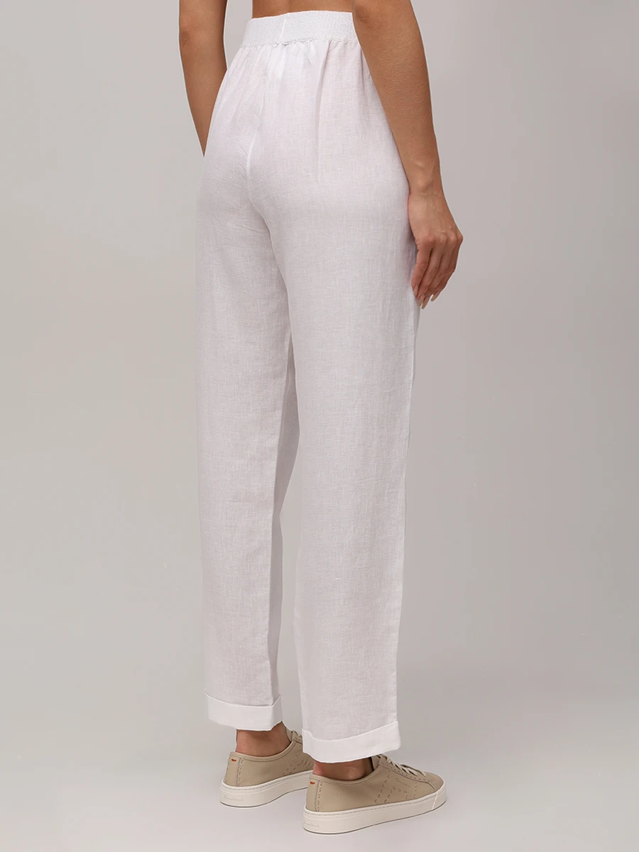 Брюки льняные
