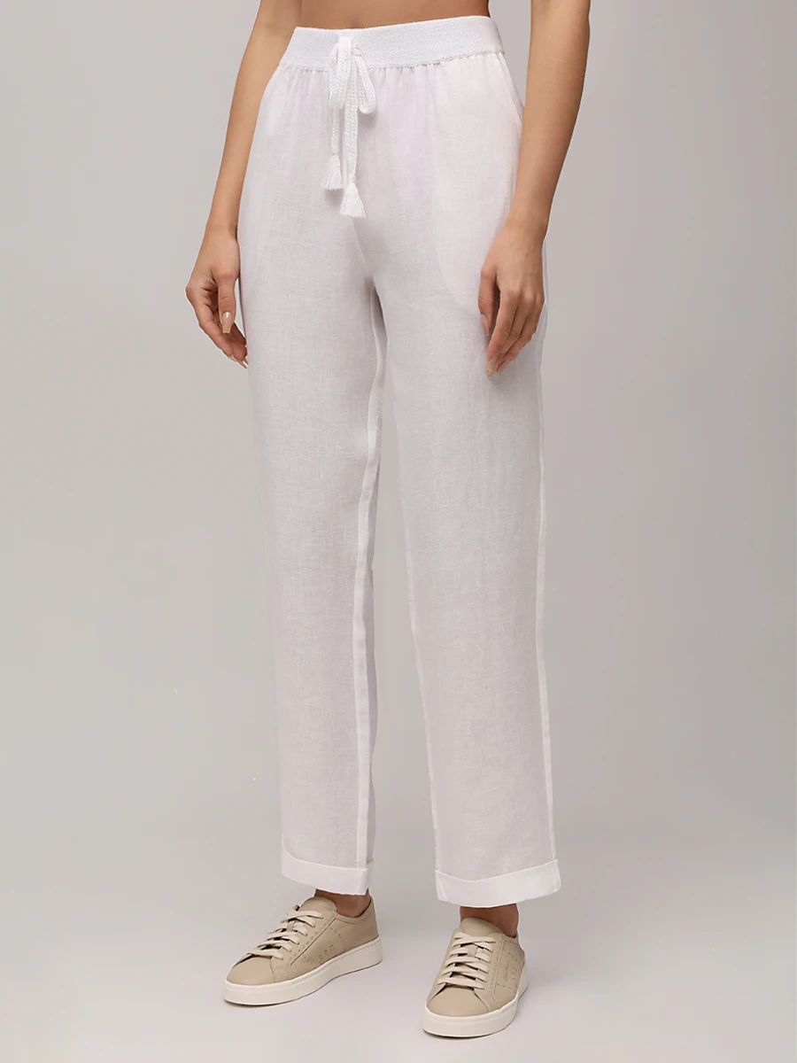 Брюки льняные