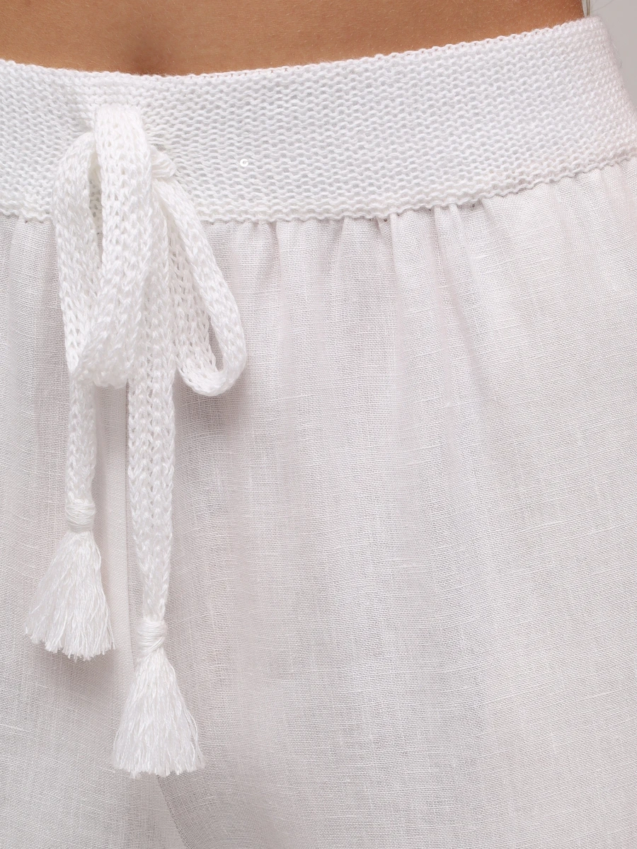 Брюки льняные