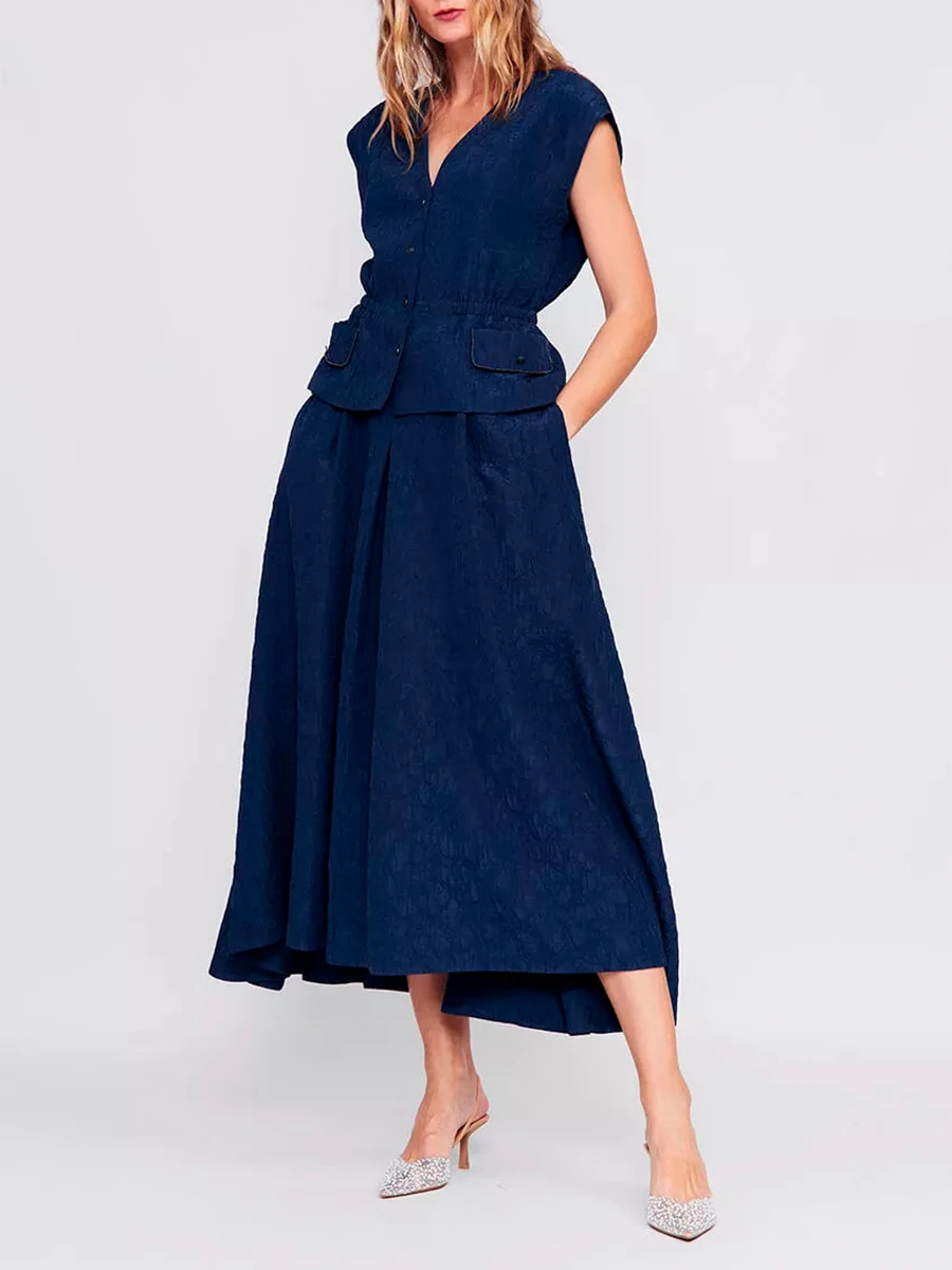 Юбка из вискозы и шелка