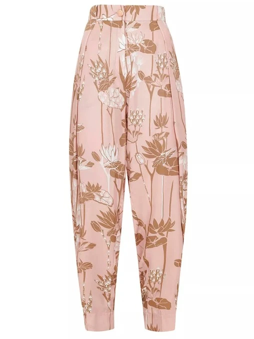 Брюки из хлопка и шелка FREE AGE