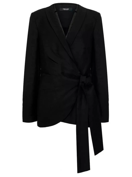 Жакет из вискозы и льна FREE AGE