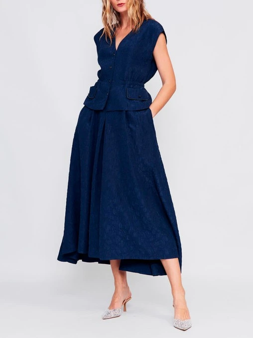 Жилет из вискозы и шелка FREE AGE