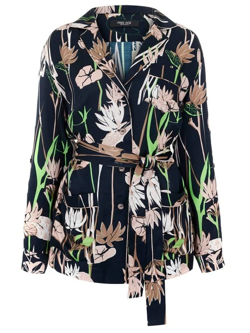 Жакет из хлопка и шелка FREE AGE