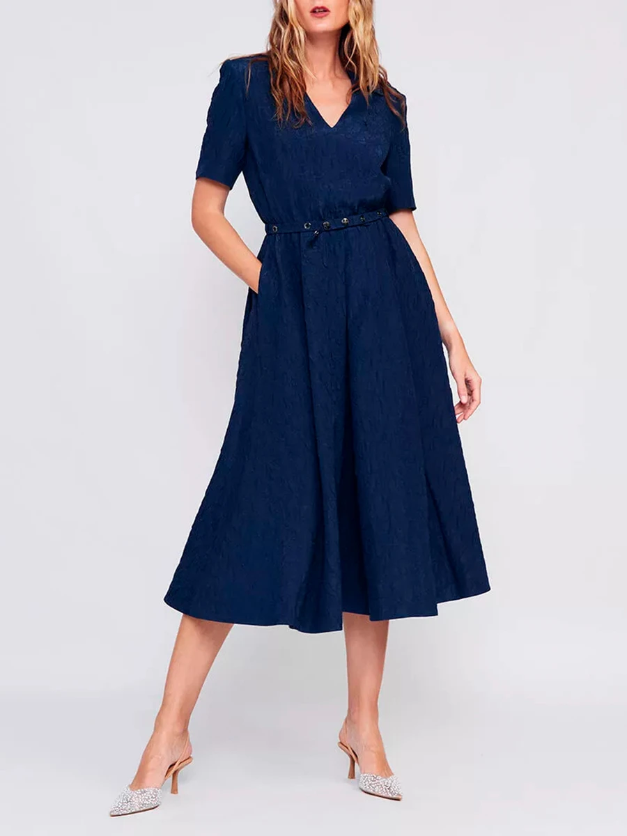 Платье из вискозы и шелка