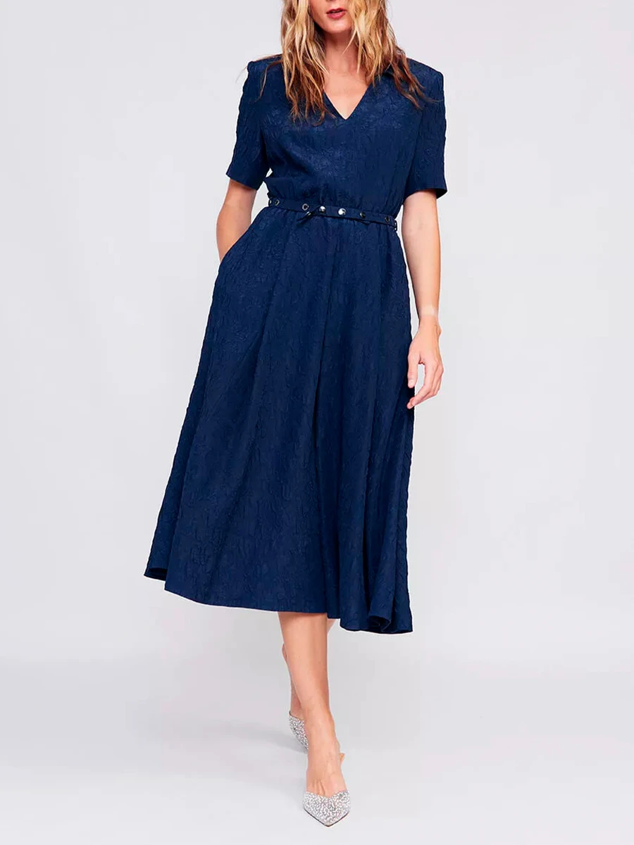 Платье из вискозы и шелка