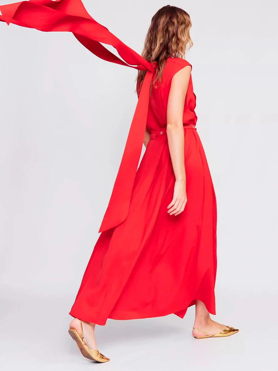 Платье однотонное