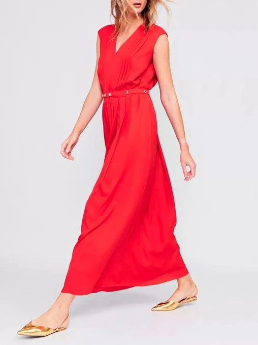 Платье однотонное FREE AGE