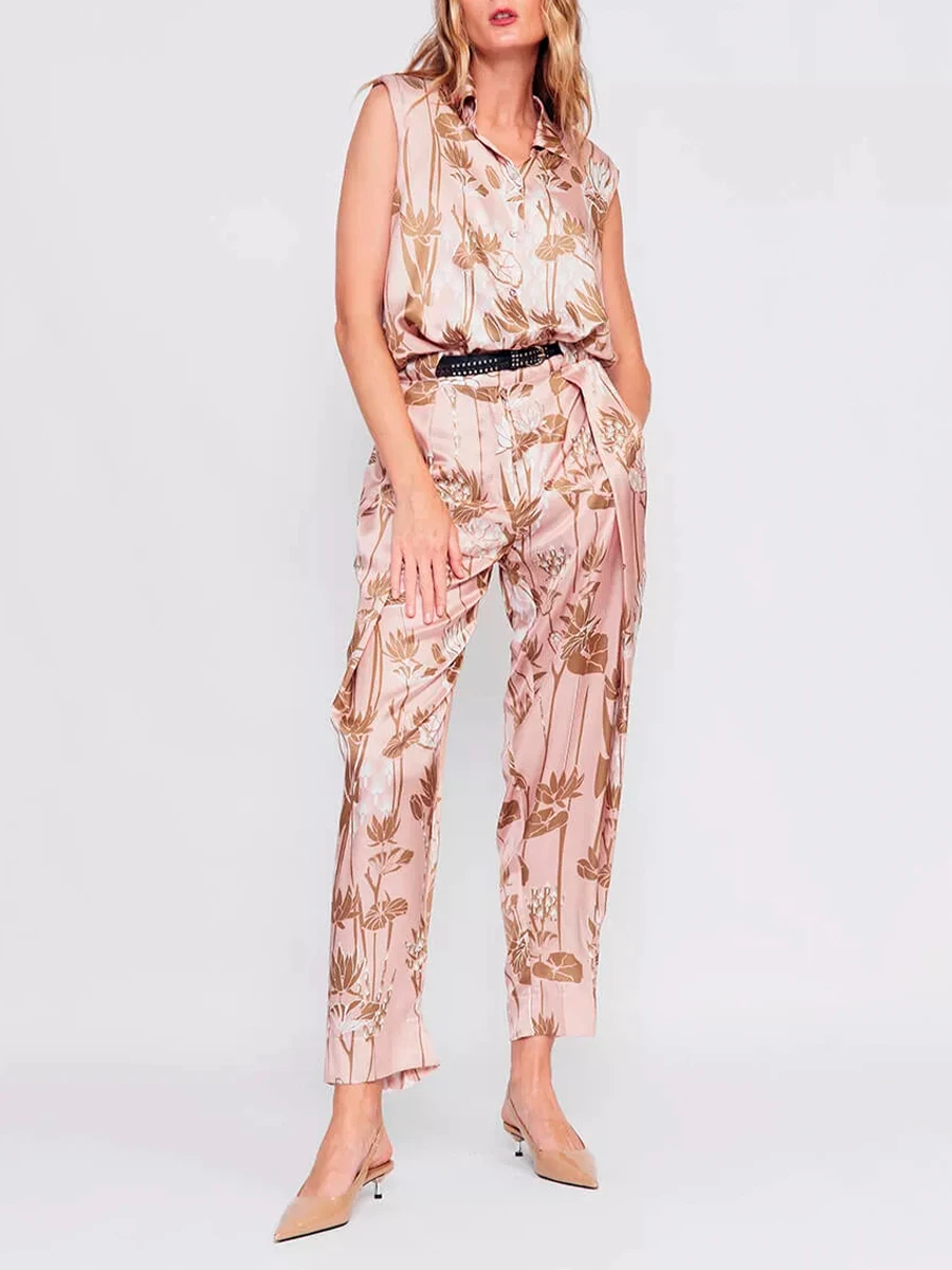 Блуза из хлопка и шелка