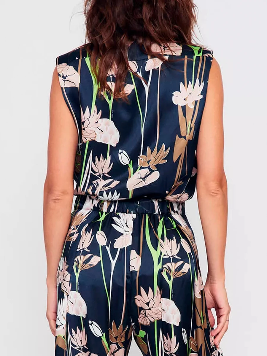 Блуза из хлопка и шелка