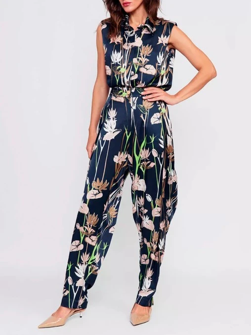 Блуза из хлопка и шелка FREE AGE