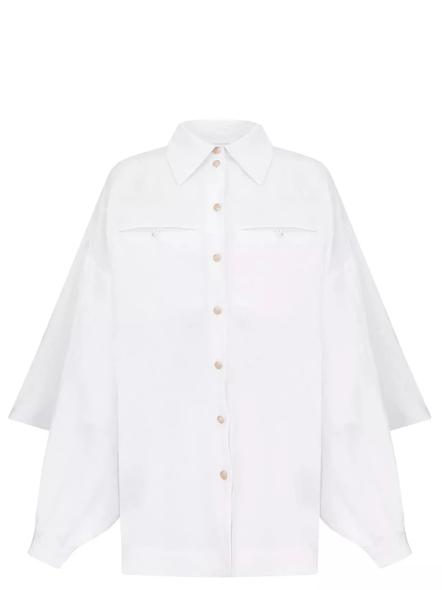 Рубашка из вискозы и льна