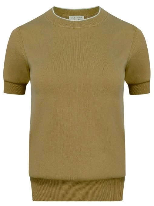 Футболка из тенселя и хлопка PURA VIDA