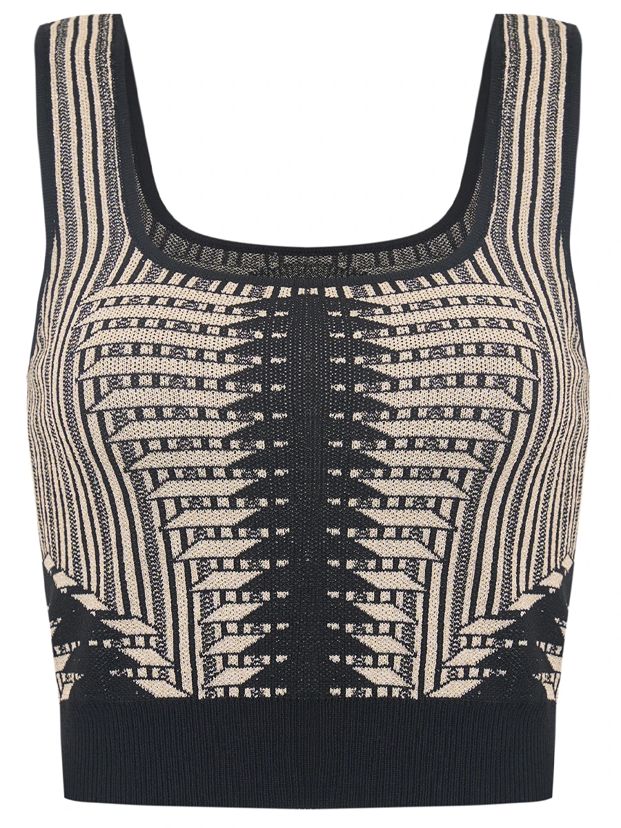 Топ Orchidee с принтом