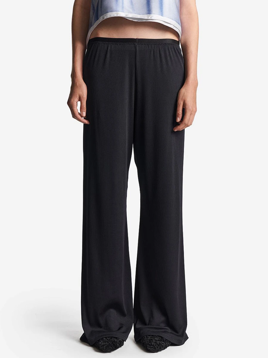 Брюки однотонные