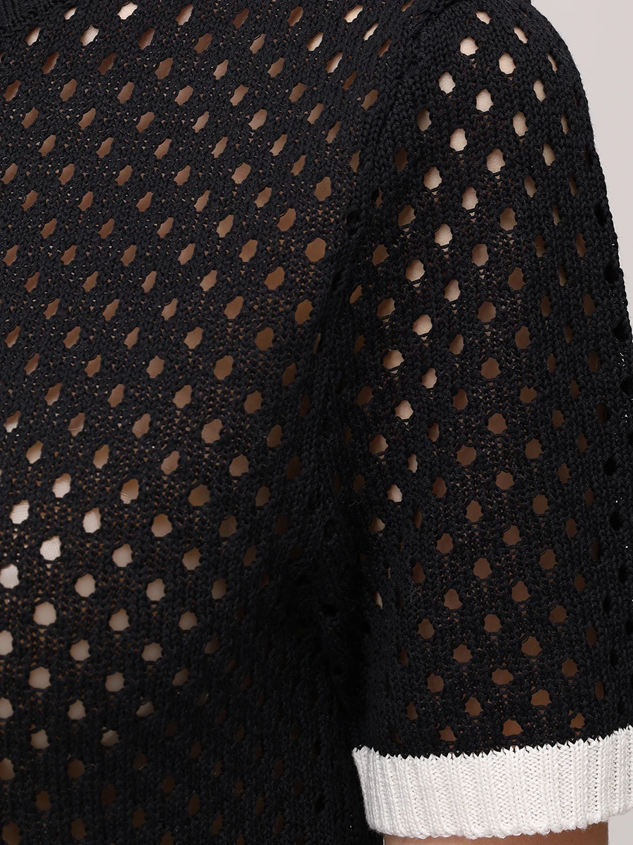 Джемпер из хлопка и льна