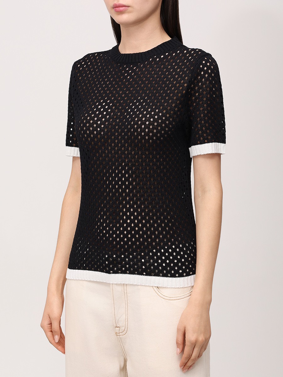 Джемпер из хлопка и льна